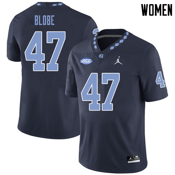 Jordan Brand Women #47 Sam Blobe North Carolina Tar Heels College Football Jerseys Sale-Navy
